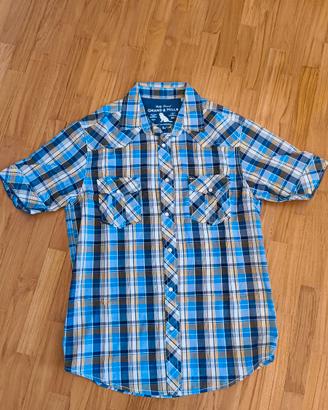 camicia quadri maniche corte