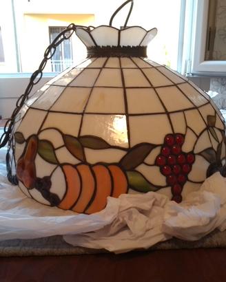 Lampadario/sospensione  in stile Tiffany