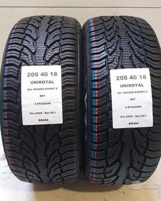 2 gomme 205 40 18 uniroyal br494