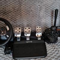 Volante + pedaliera+ cambio+cambio seq.freno a man