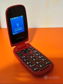 Telefono con tasti rosso