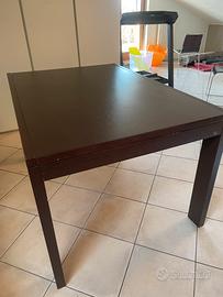 Tavolo allungabile in legno wengè Calligaris