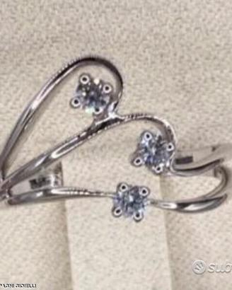 ANELLO ORO 18kt. CON DIAMANTI NATURALI FANTASIA