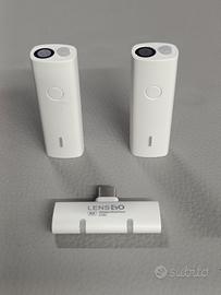 Doppio Microfono Lavalier Wireless 