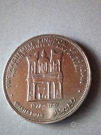 MONETA del 1977 RE HUSSEIN DI GIORDANIA