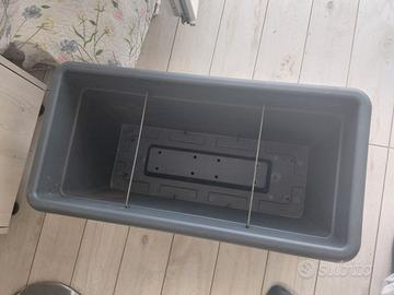 Vaso rettangolare in plastica tecnica 78 x 39cm