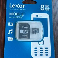 Scheda microSD Lexar 8GB con Adattatore SD
