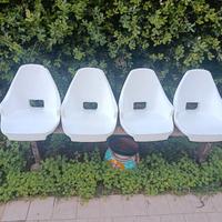 poltrone in polietilene bianco Osculati 