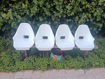 poltrone in polietilene bianco Osculati 