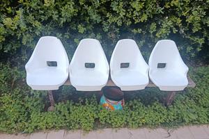 poltrone in polietilene bianco Osculati per barca 