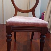 8 sedie stile vittoriano 