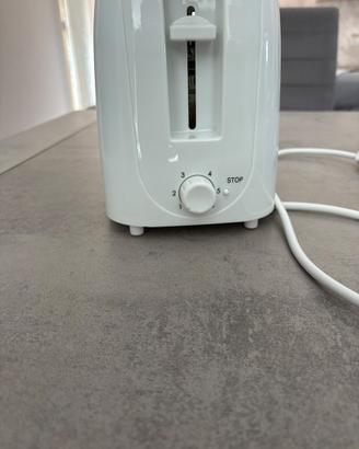 Tostapane elettrico bianco 2 fette