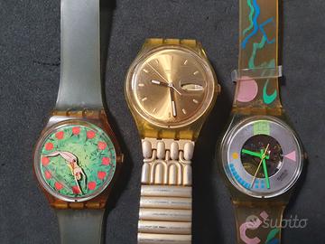 Lotto 3 Swatch anni 90 funzionanti, batteria nuova