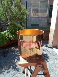 Portavasi in ottone e rame