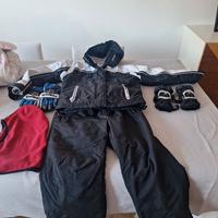 Completo da sci bambino 5–8 anni + casco e protez