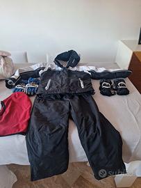 Completo da sci bambino 5–8 anni + casco e protez