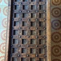 Tavolino etnico artigianale da porta indiana legno