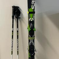 SCI Salomon XDrive + racchette + borsa