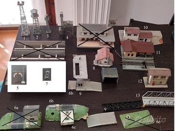 Edifici e accessori RARI vintage fermodellismo H0