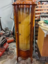 vetrinetta in radica di noce 