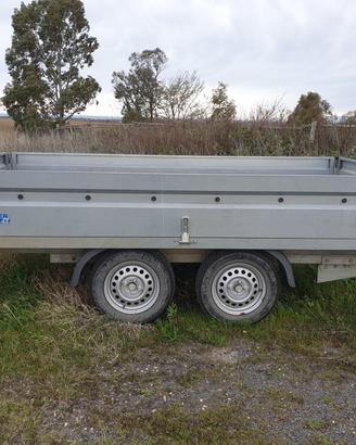 Rimorchio carrello due assi