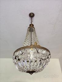Lampadario vintage francese anni 60 