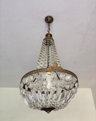 Lampadario vintage francese anni 60 
