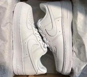 Scarpe Sneakers Af1 Force Low Bianche Nike Air
