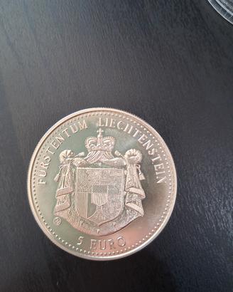 Moneta 5€ Liechtenstein 1998