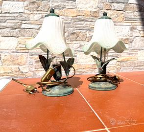 bella coppia di lampade per comodino