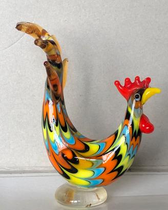 Galletto in vetro di murano