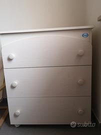 Fasciatoio Pali bianco Made in Italy