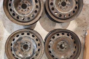 4 cerchi ferro 15" 4x98 et 31.5  fiat alfa lancia