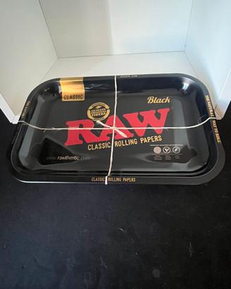 Vassoio RAW per Rollare in metallo Black Medium