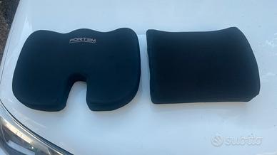 Cuscino sedile e supporto lombare