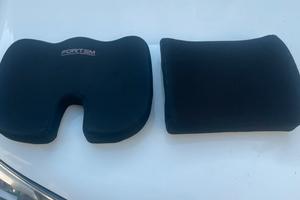 Cuscino sedile e supporto lombare