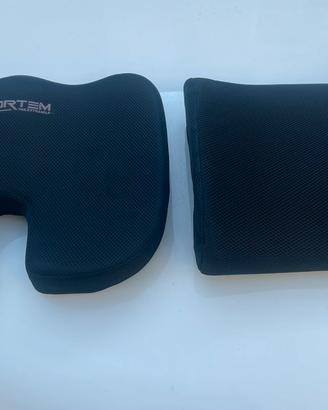 Cuscino sedile e supporto lombare