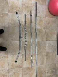 Set bilancieri e barre per allenamento