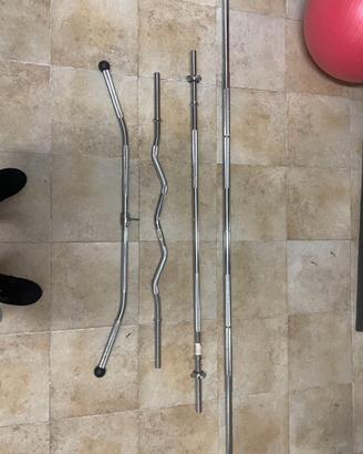 Set bilancieri e barre per allenamento
