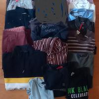 LOTTO STOCK UOMO M L 18  pezzi