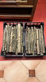 Legna da ardere in cassetta