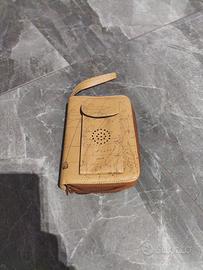 agenda organizer Vintage doppia zip mappa geo.