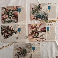 cartoline illustrate di militari in guerra 1940