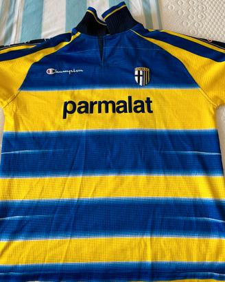 Maglia Calcio Parma Parmalat Vintage anni 90