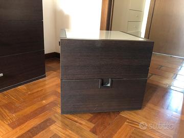 Coppia comodini Chateau D’ax wenge’ con piano in v