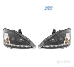 FARI FORD FOCUS 98-01 LUCE DIURNA FONDO NERO