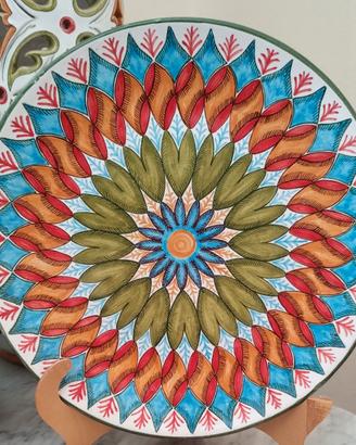 Piatto decorativo in ceramica 23cm circa
