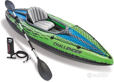 Intex Challenger K1 Set di Canoe con Pompa e Remi