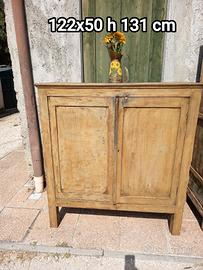 antica credenza armadio libreria restaurata 