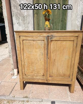 antica credenza armadio libreria restaurata 